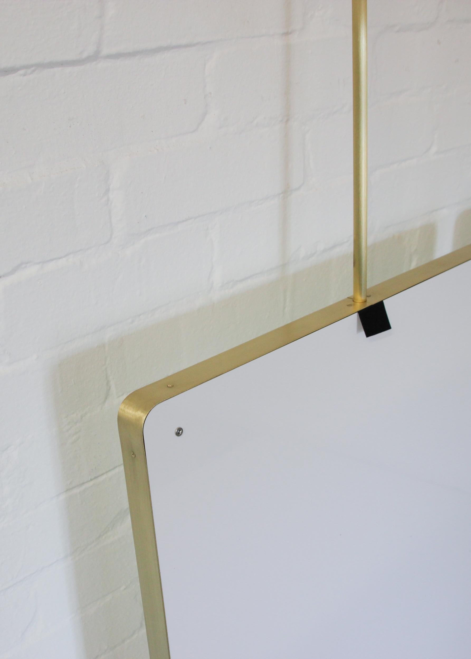 Bespoke Mirror for Elizabeth Octagon Suspended Mirror Brass Patinated 2