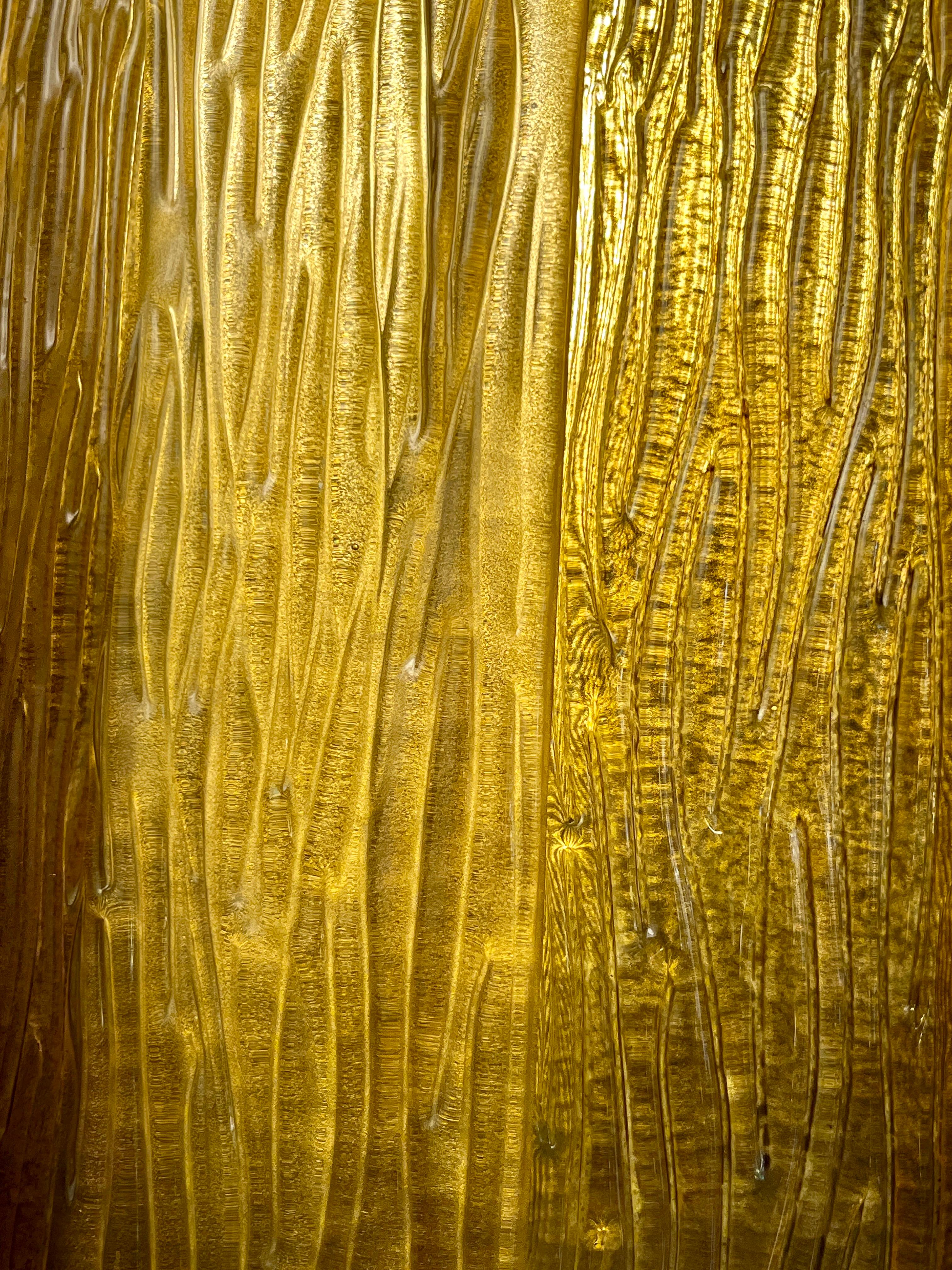 Bespoke Modern Art Deco Italienisch Gold Murano Glas Messing Laterne / Kronleuchter im Angebot 2