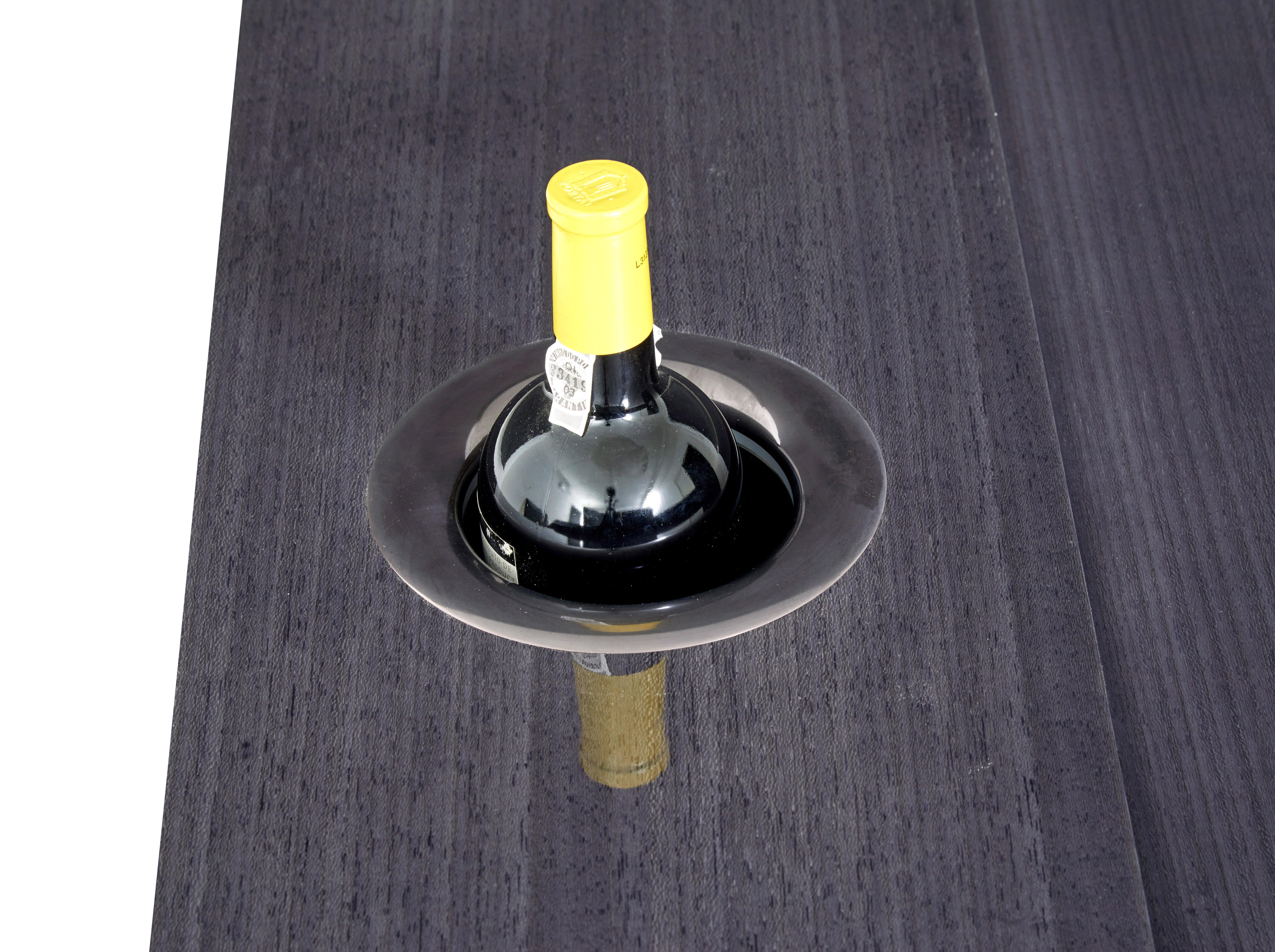 Contemporary Bespoke modern grey sycamore kaelo wine bar table For Sale
