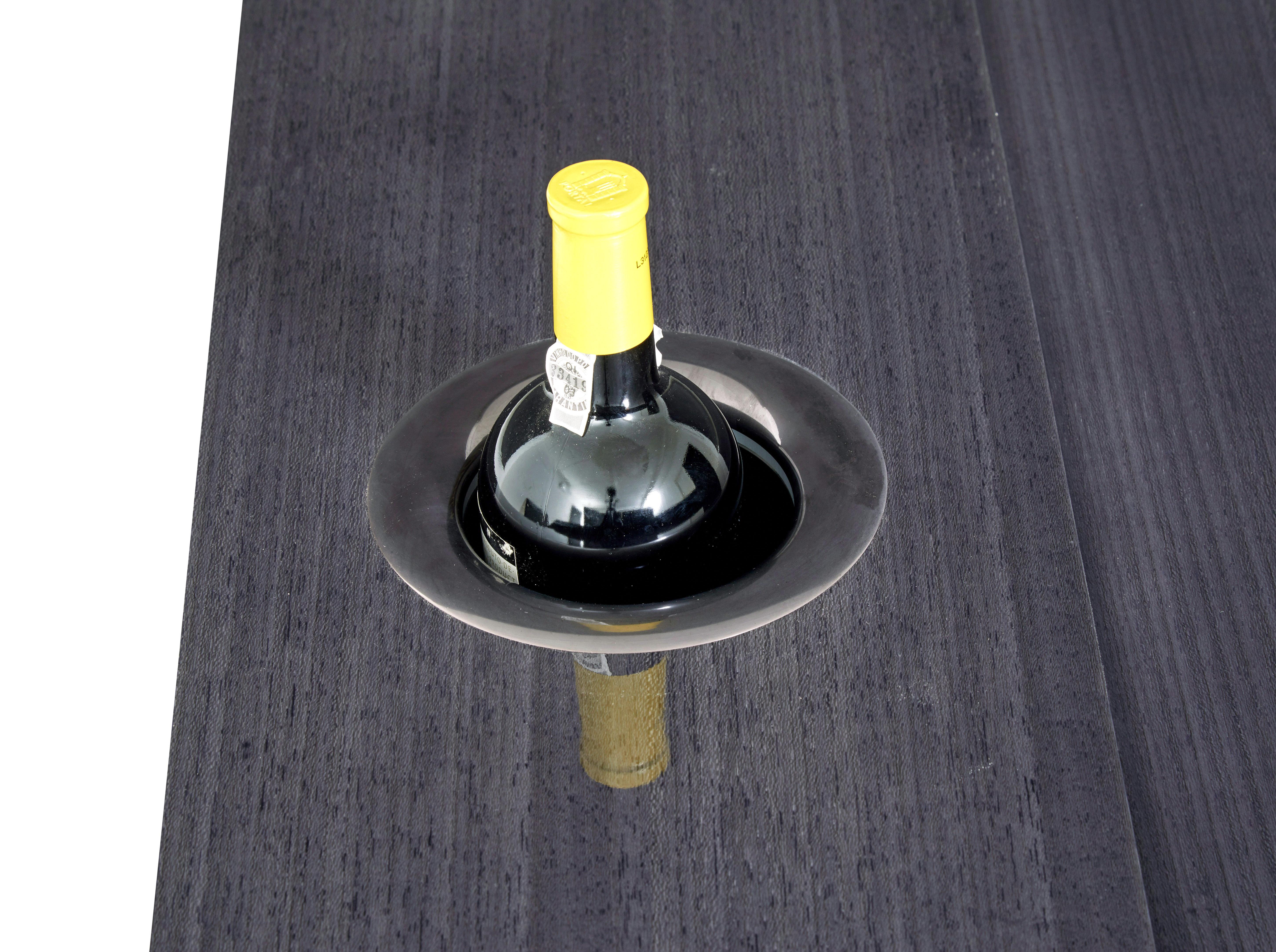 XXIe siècle et contemporain Table de bar à vin Kaelo en sycomore gris, moderne et sur mesure en vente