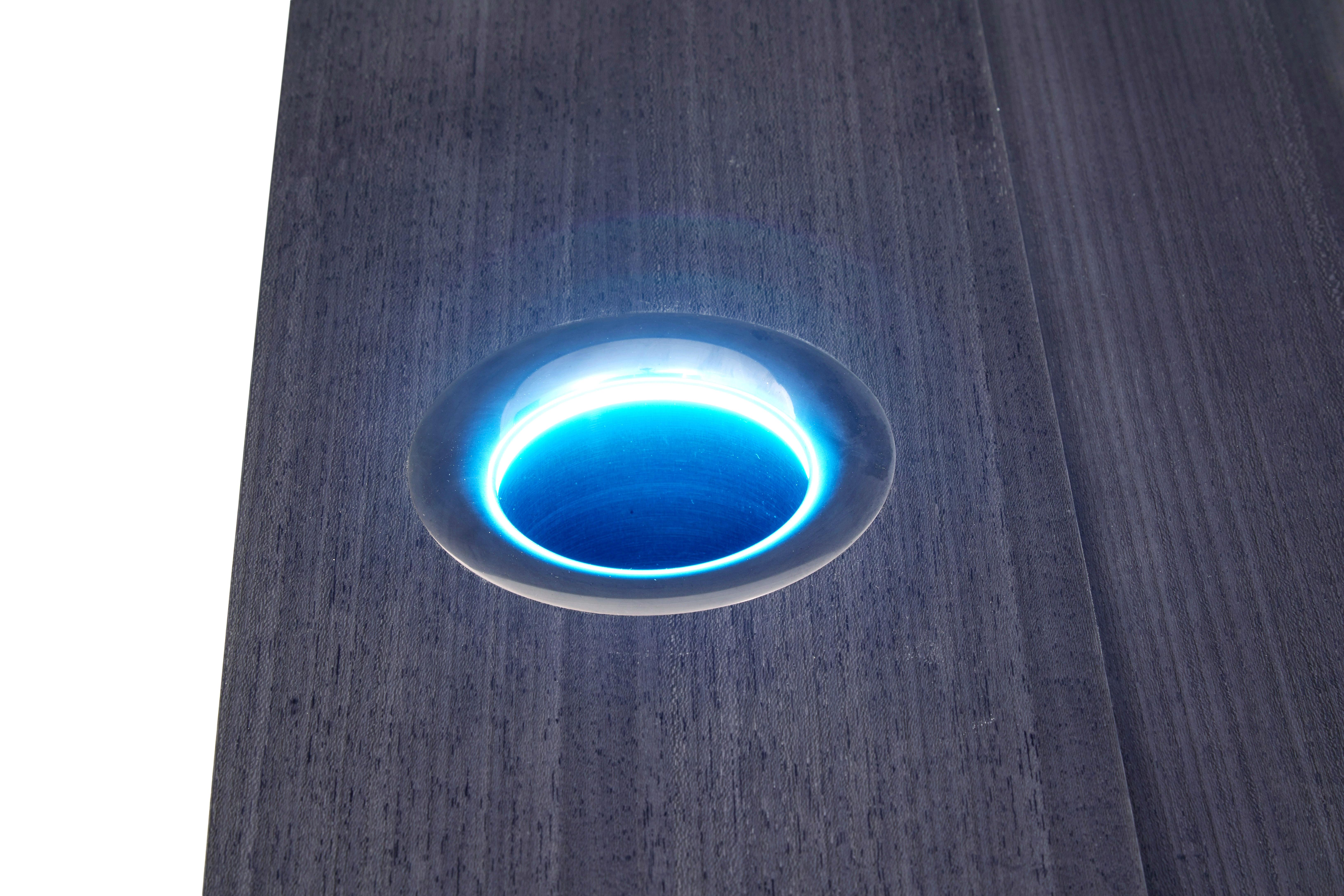 Sycomore Table de bar kaelo moderne sur mesure en sycomore gris en vente