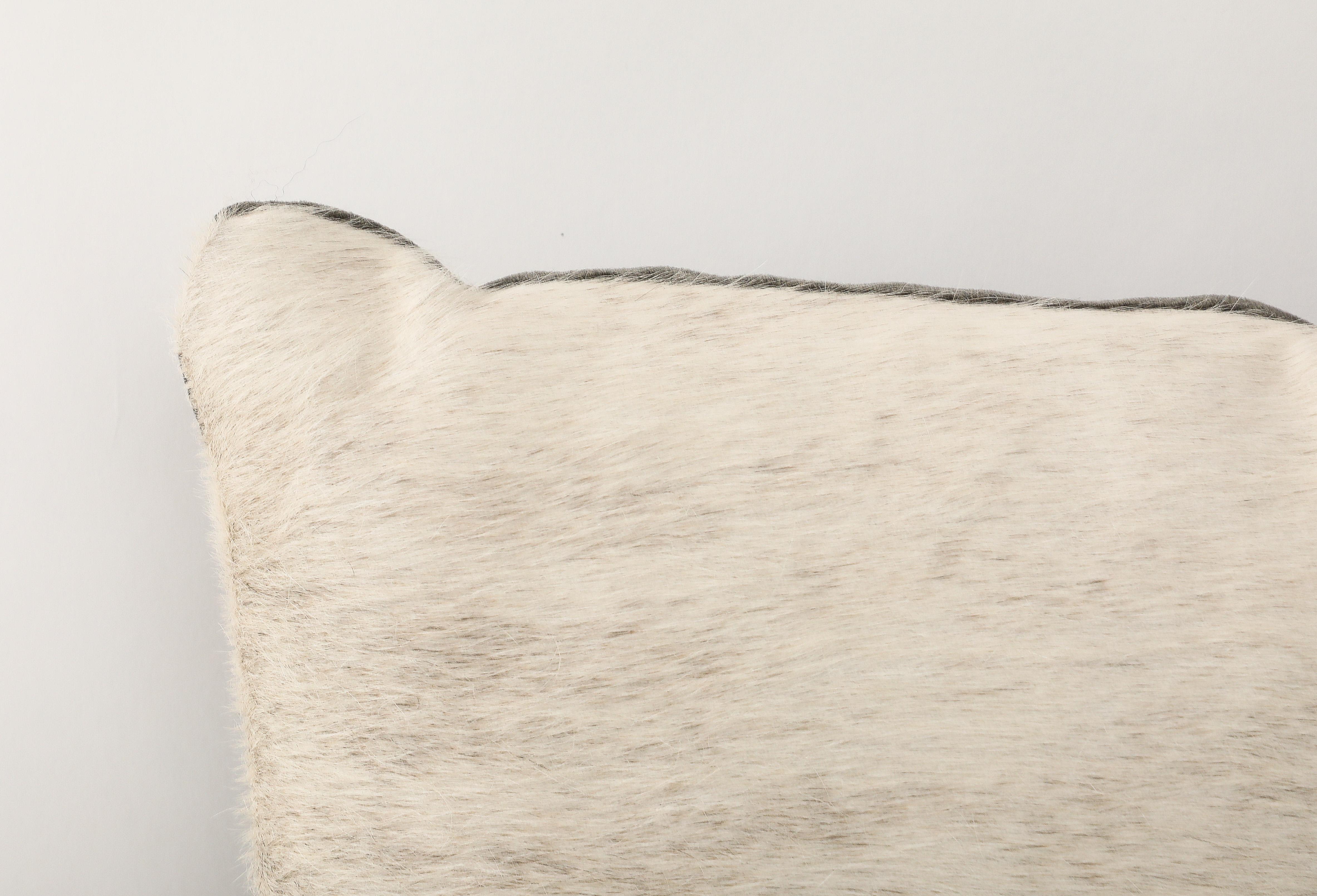 Modern Bespoke Natural Pony Hide Pillow For Sale