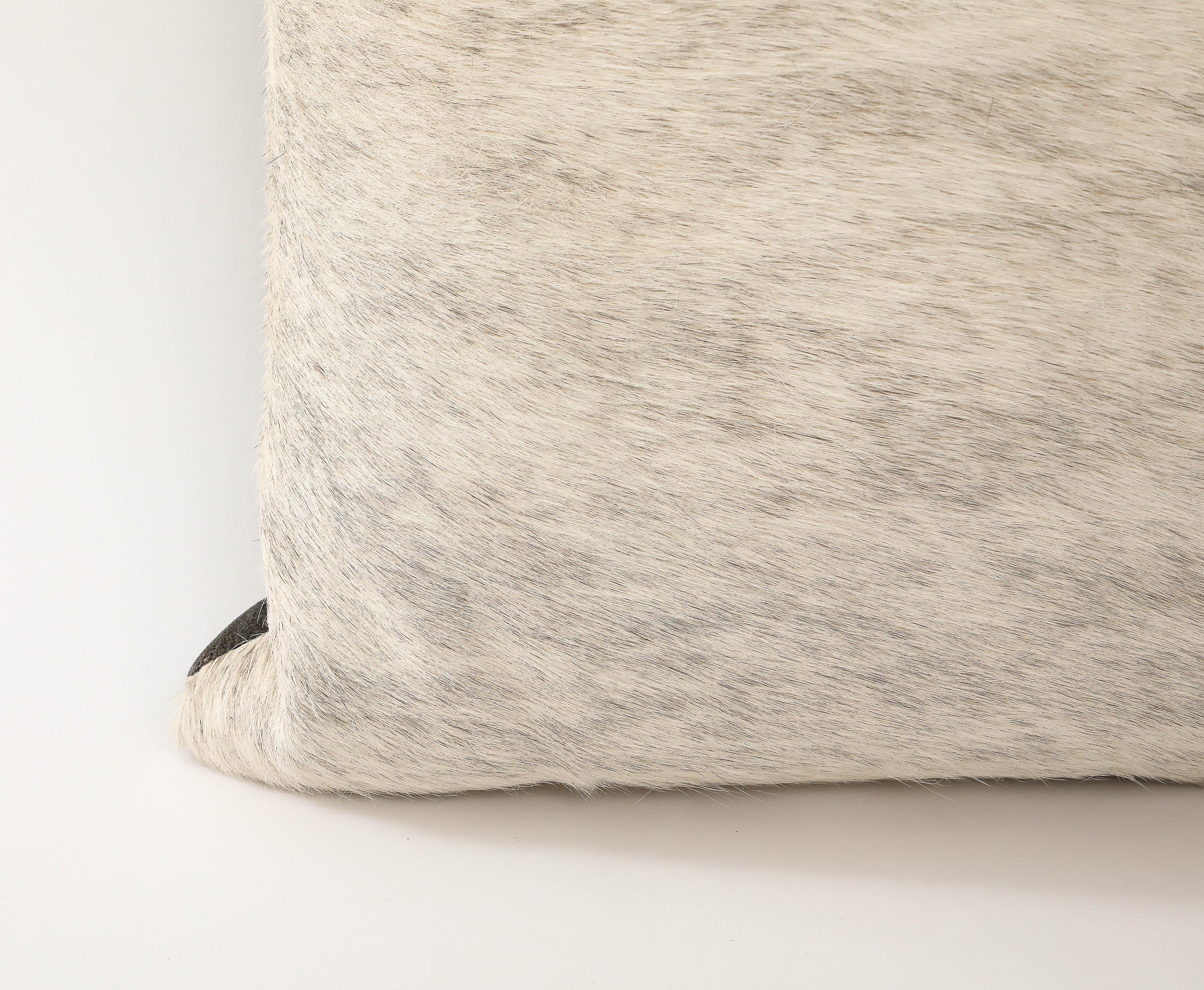 Spanish Bespoke Natural Pony Hide Pillow For Sale