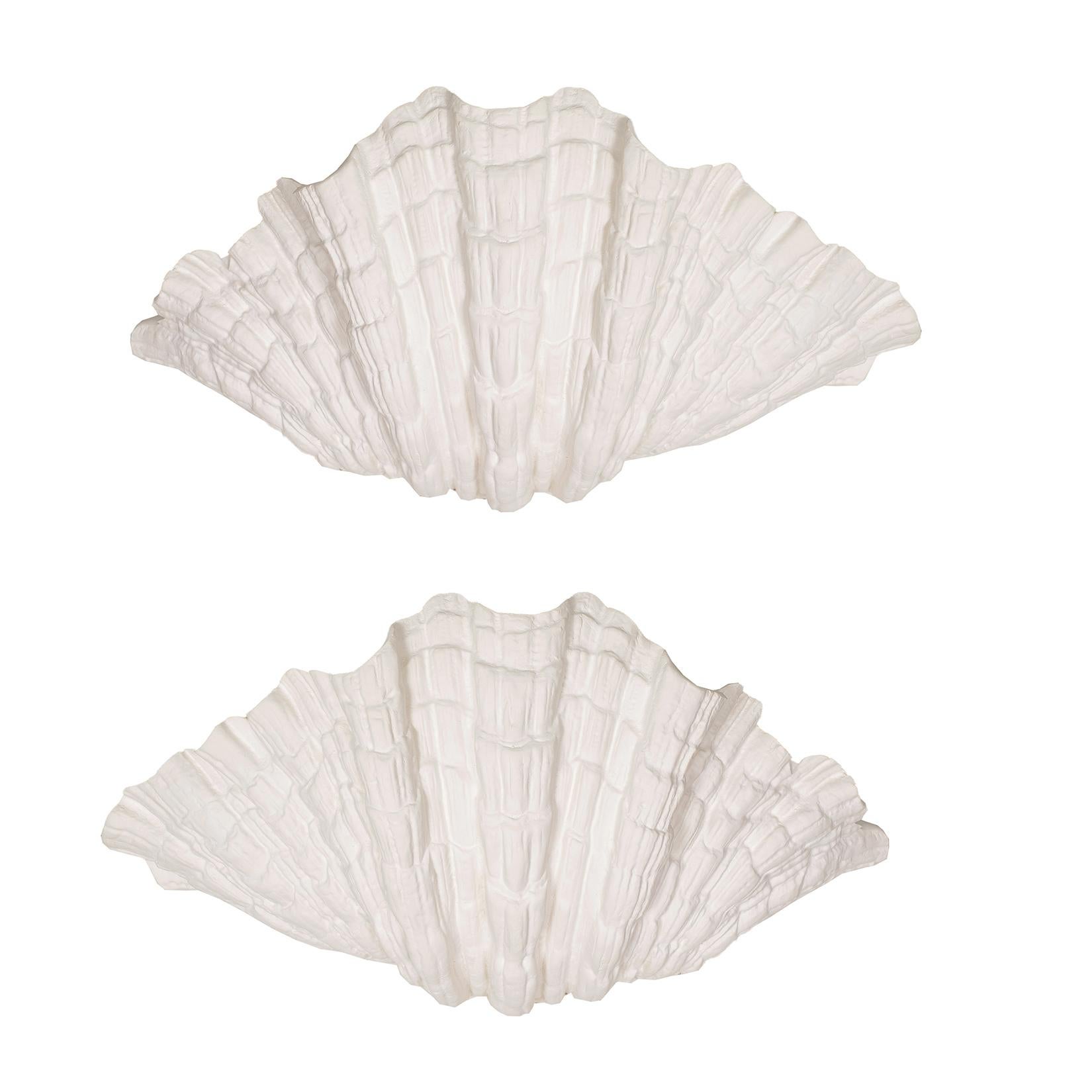 Bespoke Pair of Coquillage Plaster Sconces. Set of 2.
Please note that these are customizable - All our plaster lighting is UL wired.
Lead time is 10-12 weeks.
One pair is currently available.
NOTE: We highly recommend that our plaster pieces be