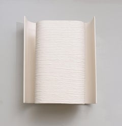 French Bespoke Modern Pair of Plaster Sconces