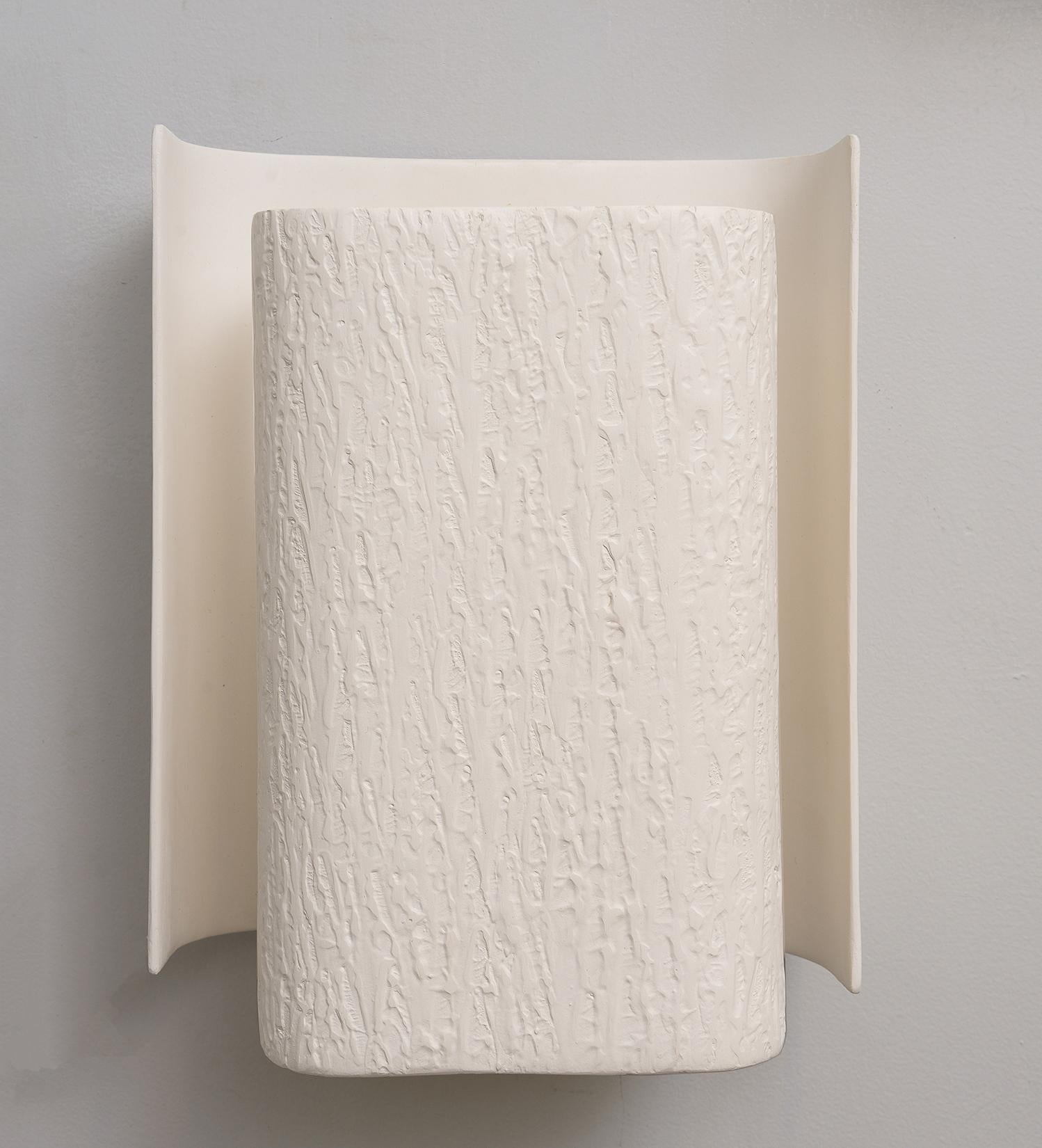 European Bespoke Pair of Plaster Sconces For Sale