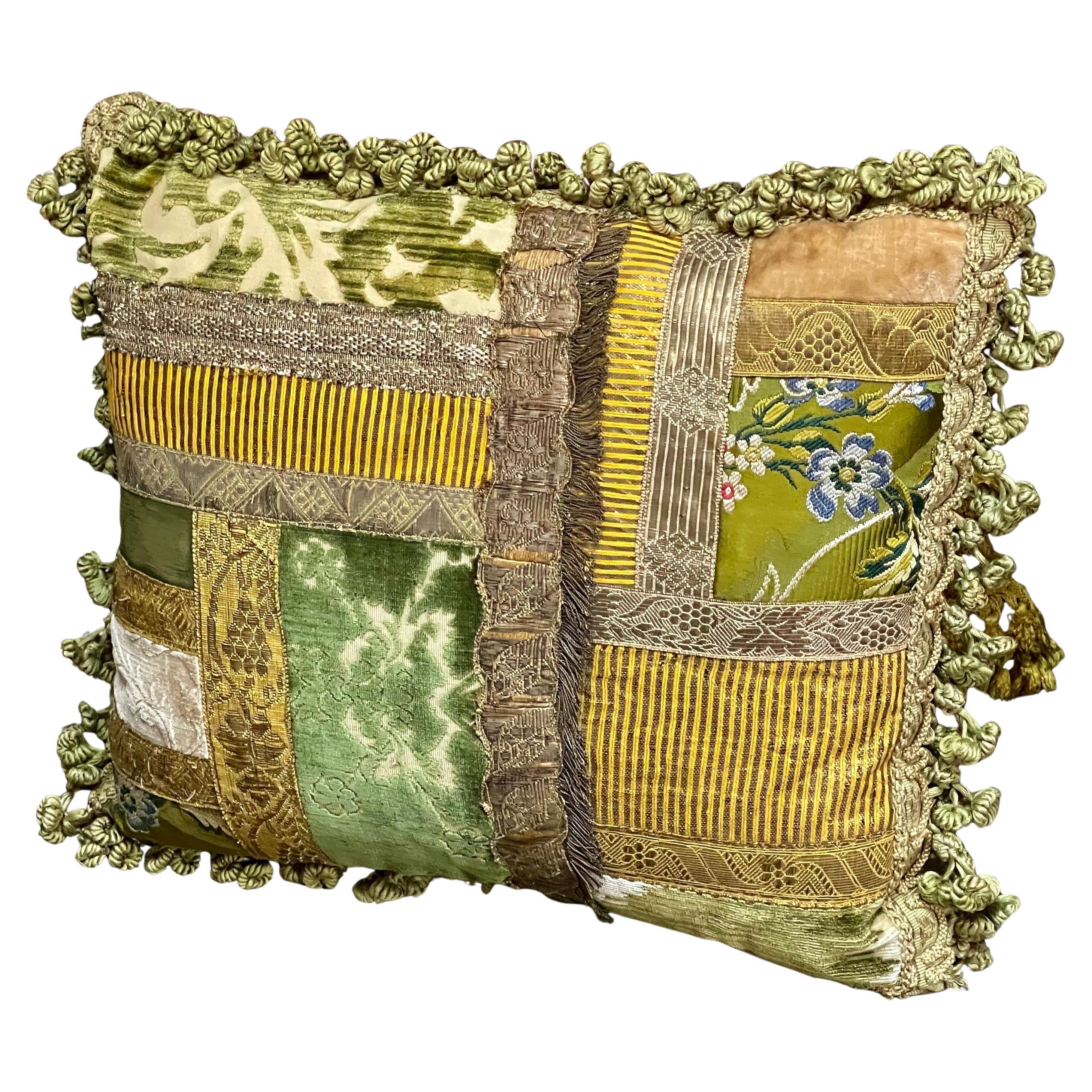 Bespoke Pillow Luigi Bevilacqua Soprarizzo Silk Velvets.