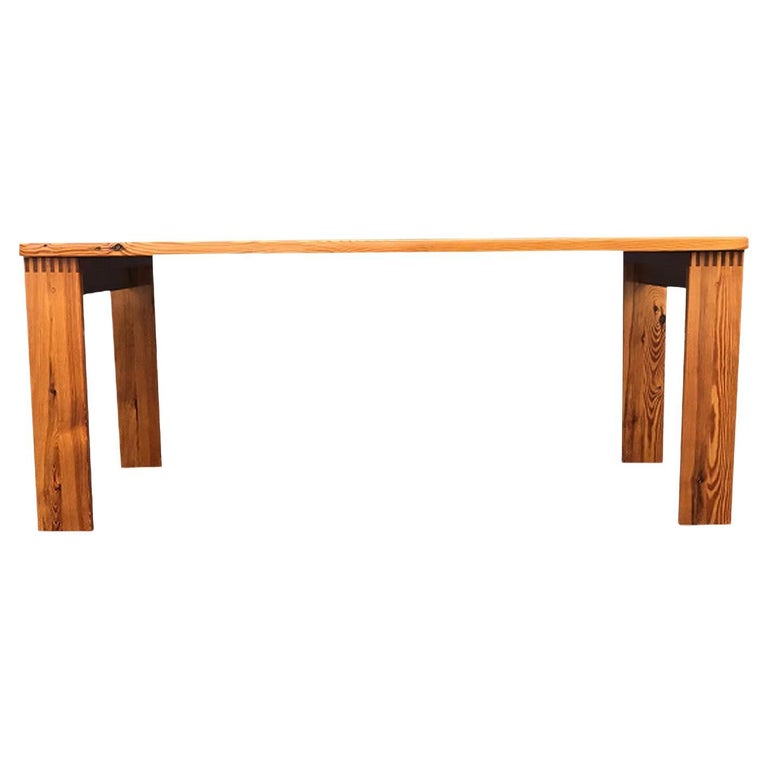 Bespoke pine dining table by Ate van Apeldoorn for Houtwerk Hattem