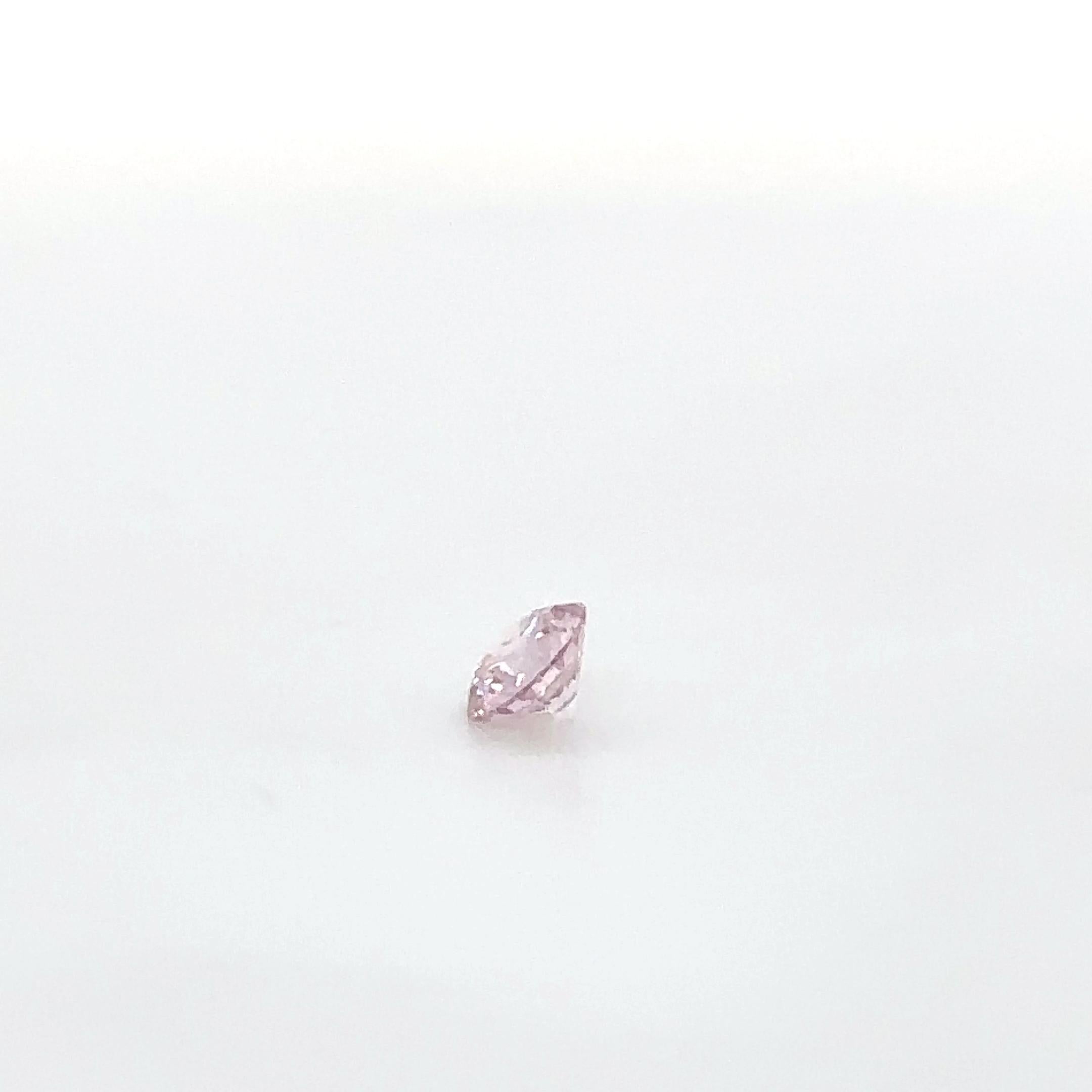 A Loose Argyle Pink Diamond, A single Round, Brilliant cut Diamond 7PP colour, SI2 clarity. Weighing 0.25ct.

Certificate provided from Argyle. With Report # 437315. Date: 18/11/2019

Metal: N/A
Carat: 0.25ct
Colour: 7PP
Clarity: SI2
Cut: Round