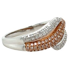Bespoke Pink & White Diamond Ring 0.50ct