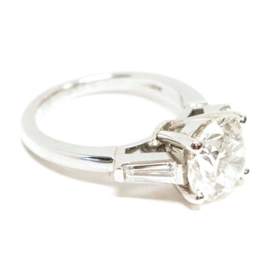 Bespoke Platinum 3 Carat Diamond Ring 4