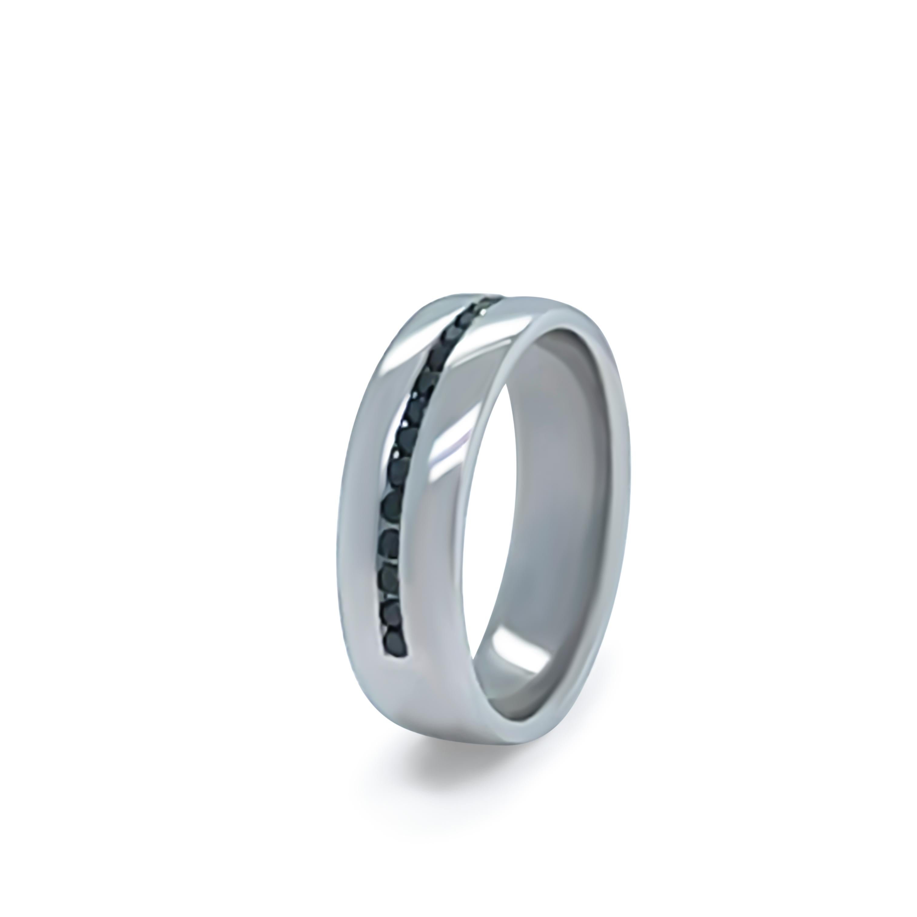 Brilliant Cut Bespoke Platinum Diamond Wedding Band 0.20ct For Sale
