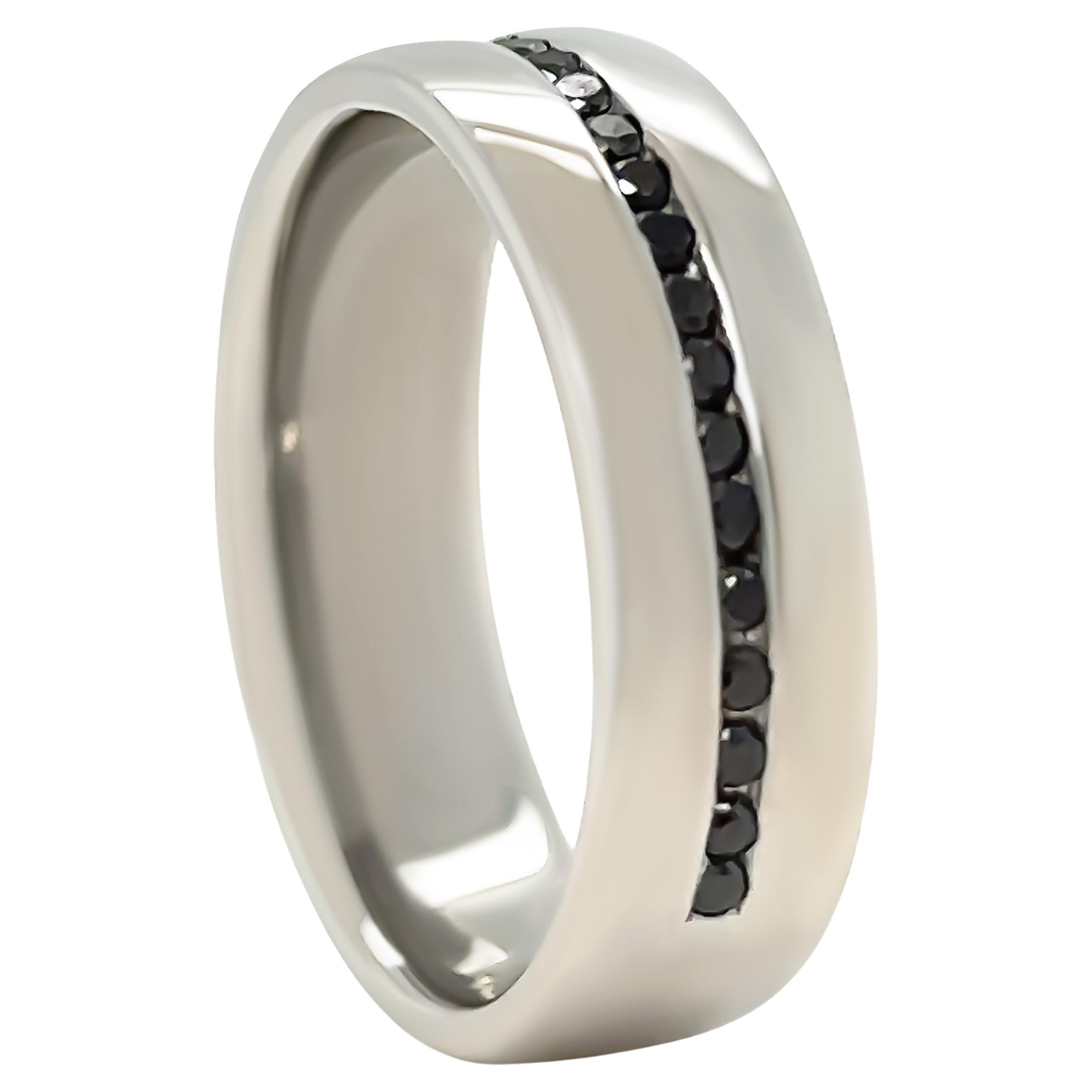 Bespoke Platinum Diamond Wedding Band 0.20ct