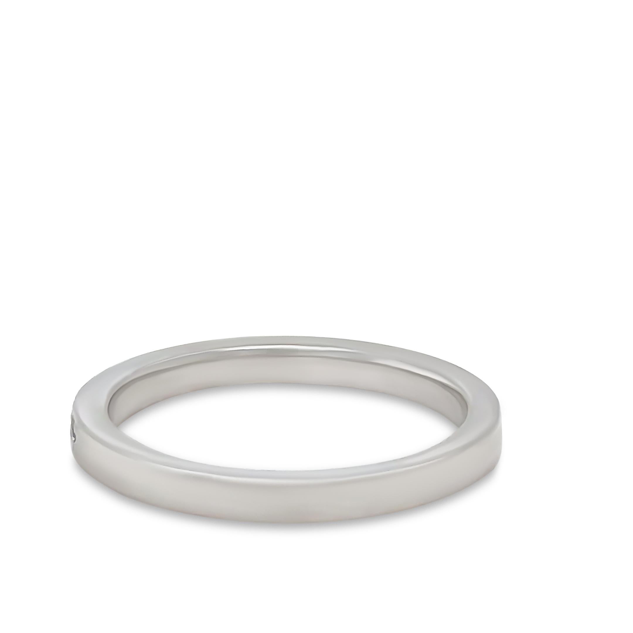 Bespoke Platinum Eternity Wedding Ring 0.20ct In Excellent Condition For Sale In SYDNEY, NSW
