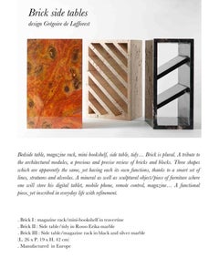 Bespoke Portoro Marmor Ziegel III Tisch von Collection Particuliere