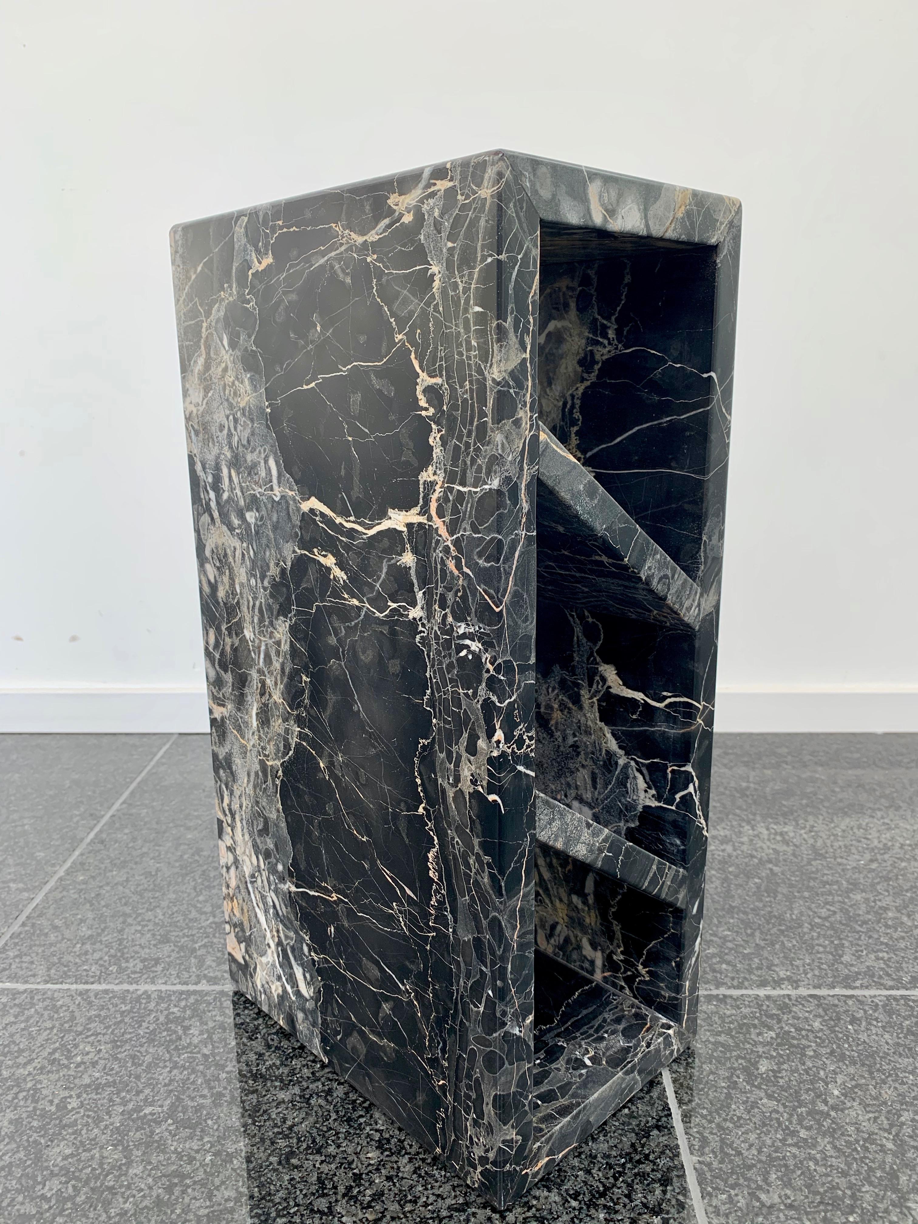 Contemporary Bespoke Portoro Marble Brick III Table by Collection Particuliere