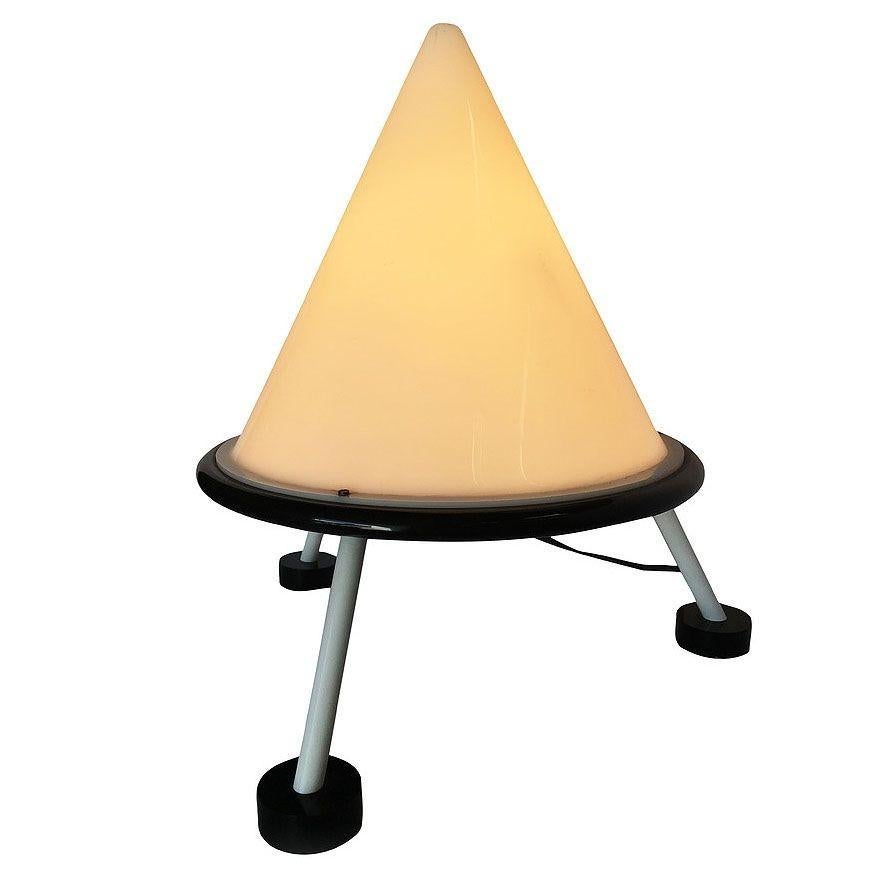 Bespoke Post Modern Acrylic Geometric Cone Table Lamp, 2 Available For Sale 2