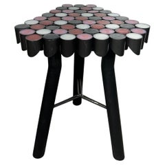 Bespoke Post Modernist Table, steel & resin . YAYOI designed by Chris Maher