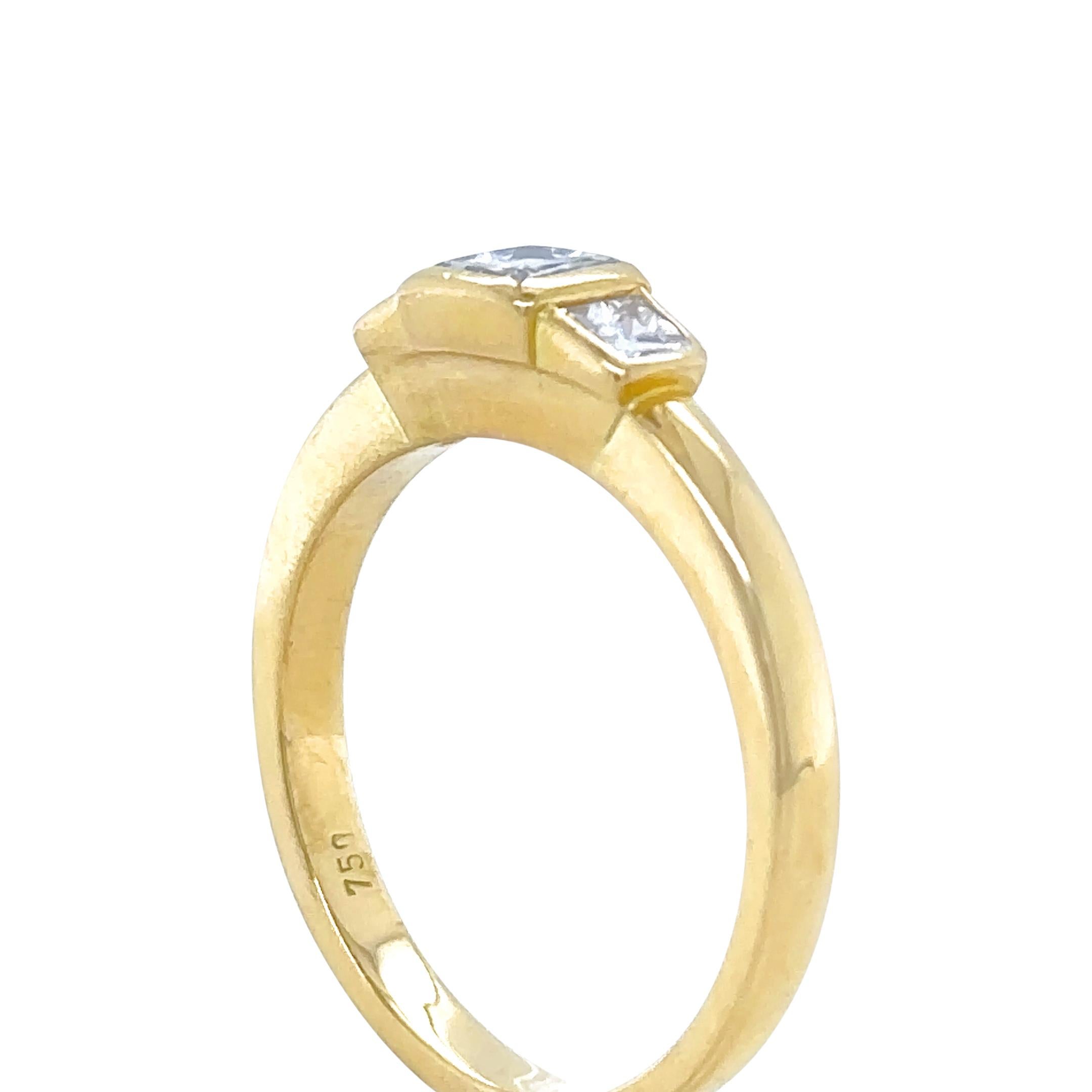 Bespoke Princess Cut Diamond Ring 0.70ct In Excellent Condition In SYDNEY, NSW