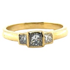 Used Bespoke Princess Cut Diamond Ring 0.70ct
