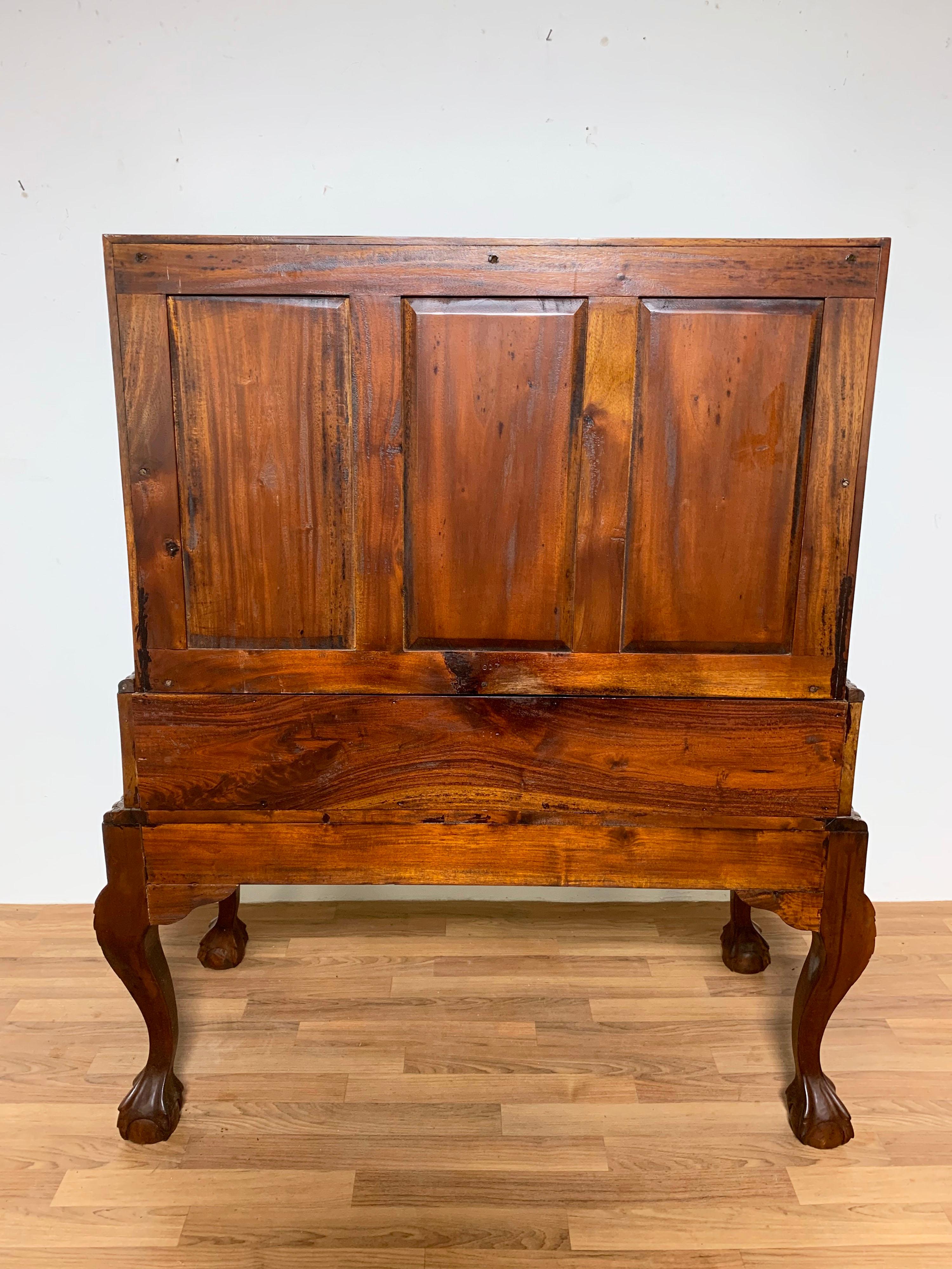 Bespoke Queen Anne Style Mahogany Drop Front Desk on Frame 12