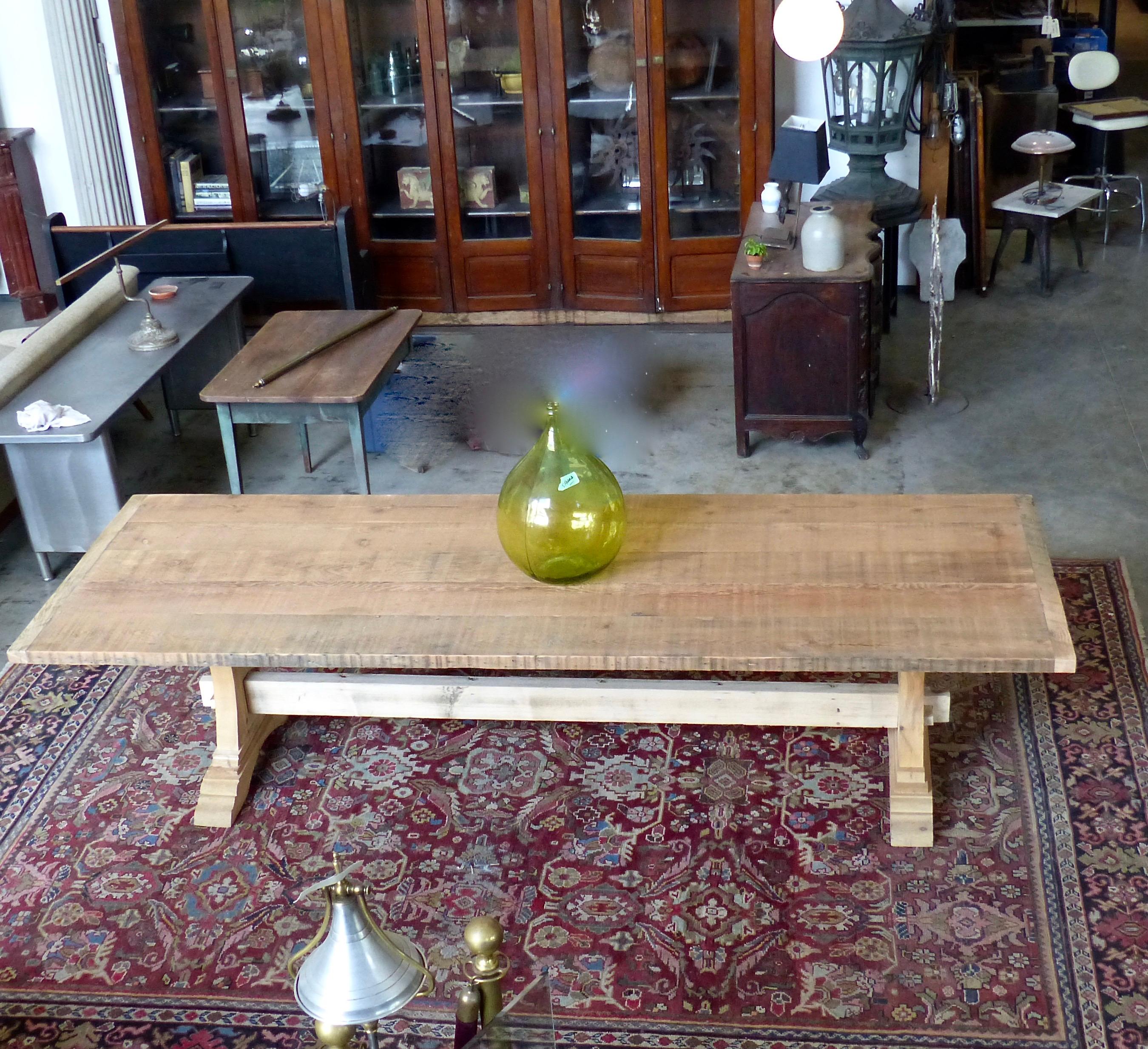 Country Bespoke Reclaimed Hemlock Trestle Table