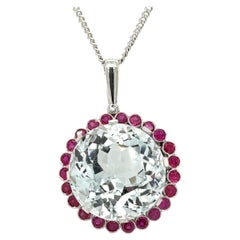 Bespoke Rock Crystal Cluster Pendant 30ct