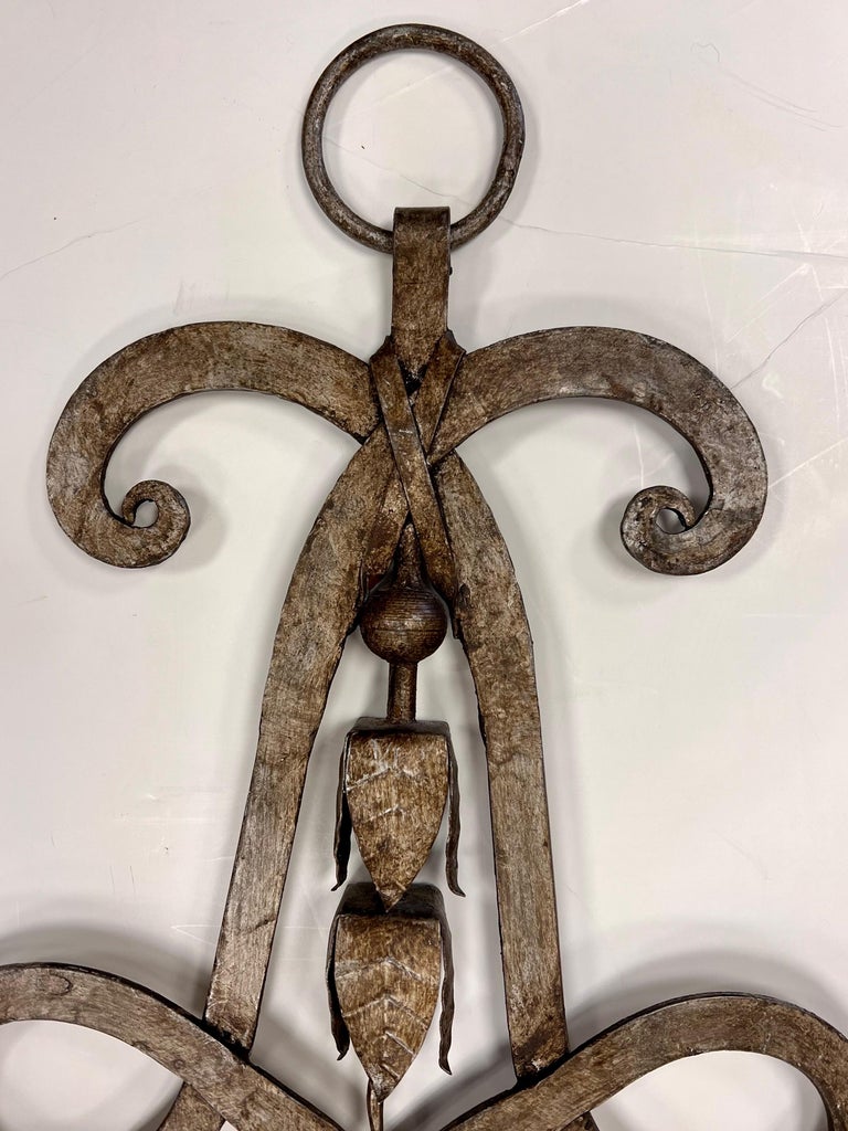 Bespoke Rococo Style Large Heavy Tole Candle Wall Sconces For Sale at ...