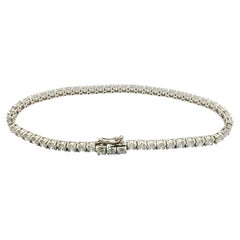 Bespoke Round Cut Diamond Classic Tennis Bracelet in 14K/18K Gold or Platinum