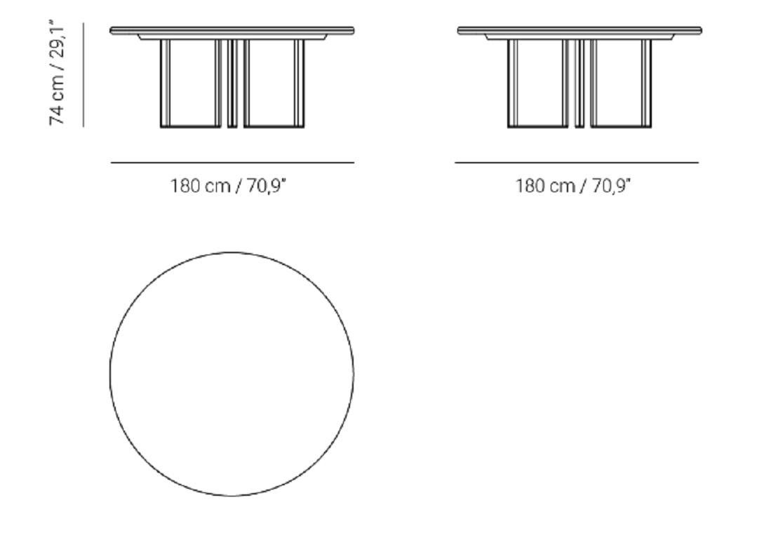 Mesa de Comedor Decorte Redonda a Medida de Francesc Rifé - Asientos 8/10 en venta 1