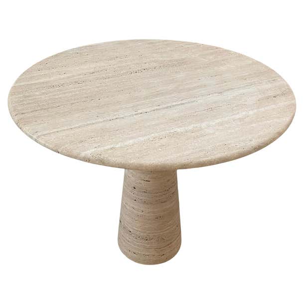 Bespoke Round Italian Dining Table In Travertine For Sale At 1stDibs bespoke-round-italian-dining-table-in-travertine-for-sale-at-1stdibs
