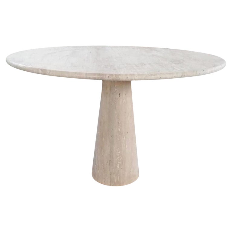 Bespoke Round Italian Travertine Dining Table For Sale at 1stDibs |  travertine round dining table, round travertine dining table, round  travertine table