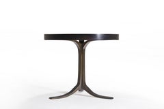 Bespoke, Round Table, Reclaimed Wood, Sand Cast Brass Base, by P. Tendercool