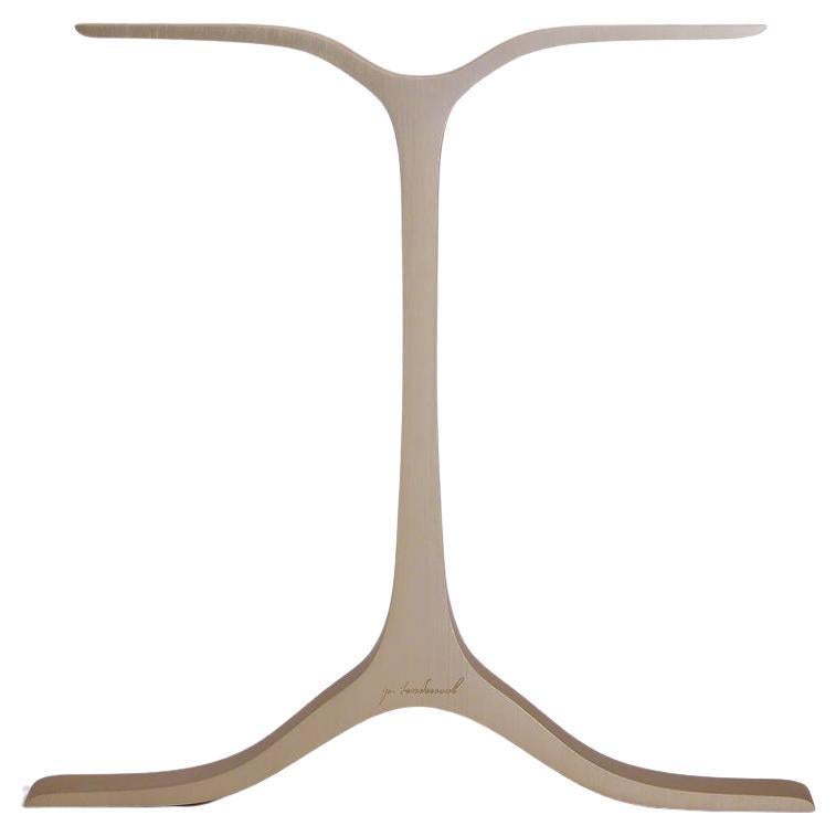 Bespoke Sand-Cast Brass Table Base with Golden Sand Finish PT2 by P. Tendercool For Sale