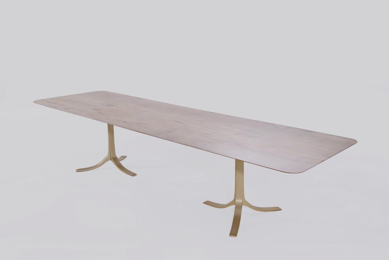 Bespoke Sand-Cast Brass Table Base with Golden Sand Finish PT12 by P. Tendercool For Sale 2