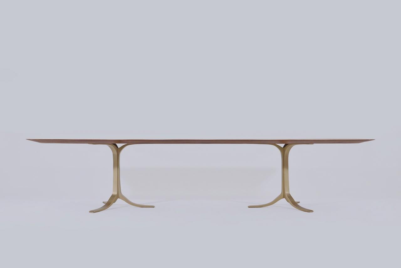 Bespoke Sand-Cast Brass Table Base with Golden Sand Finish PT12 by P. Tendercool For Sale 3