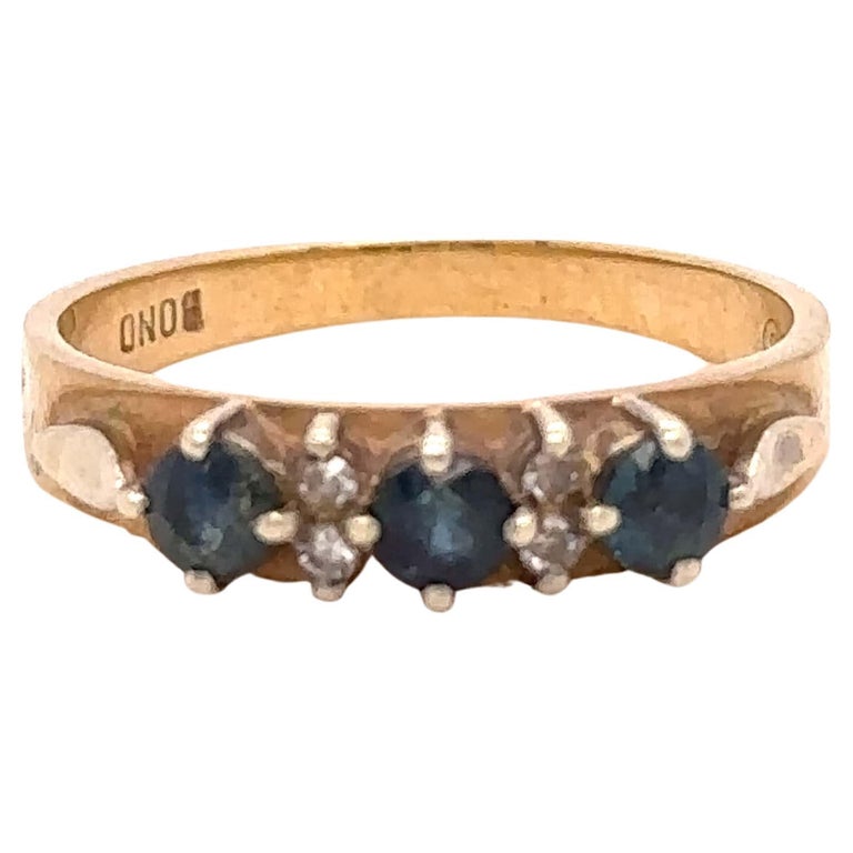 Bespoke Sapphire Rose Gold Ring For Sale at 1stDibs