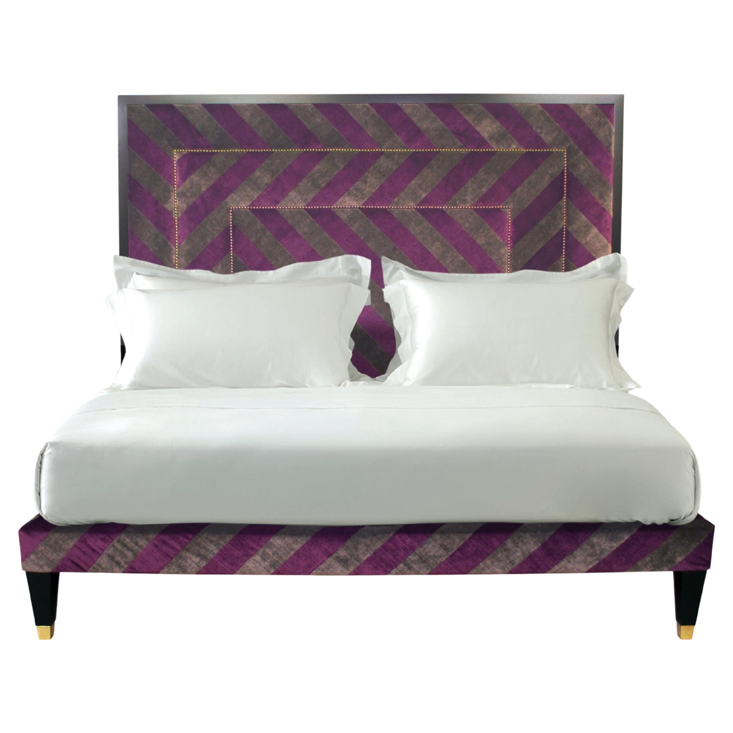 Bespoke Savoir Stripe & Nº2 Bed Set, California King Size, by Valentin Yudashkin For Sale