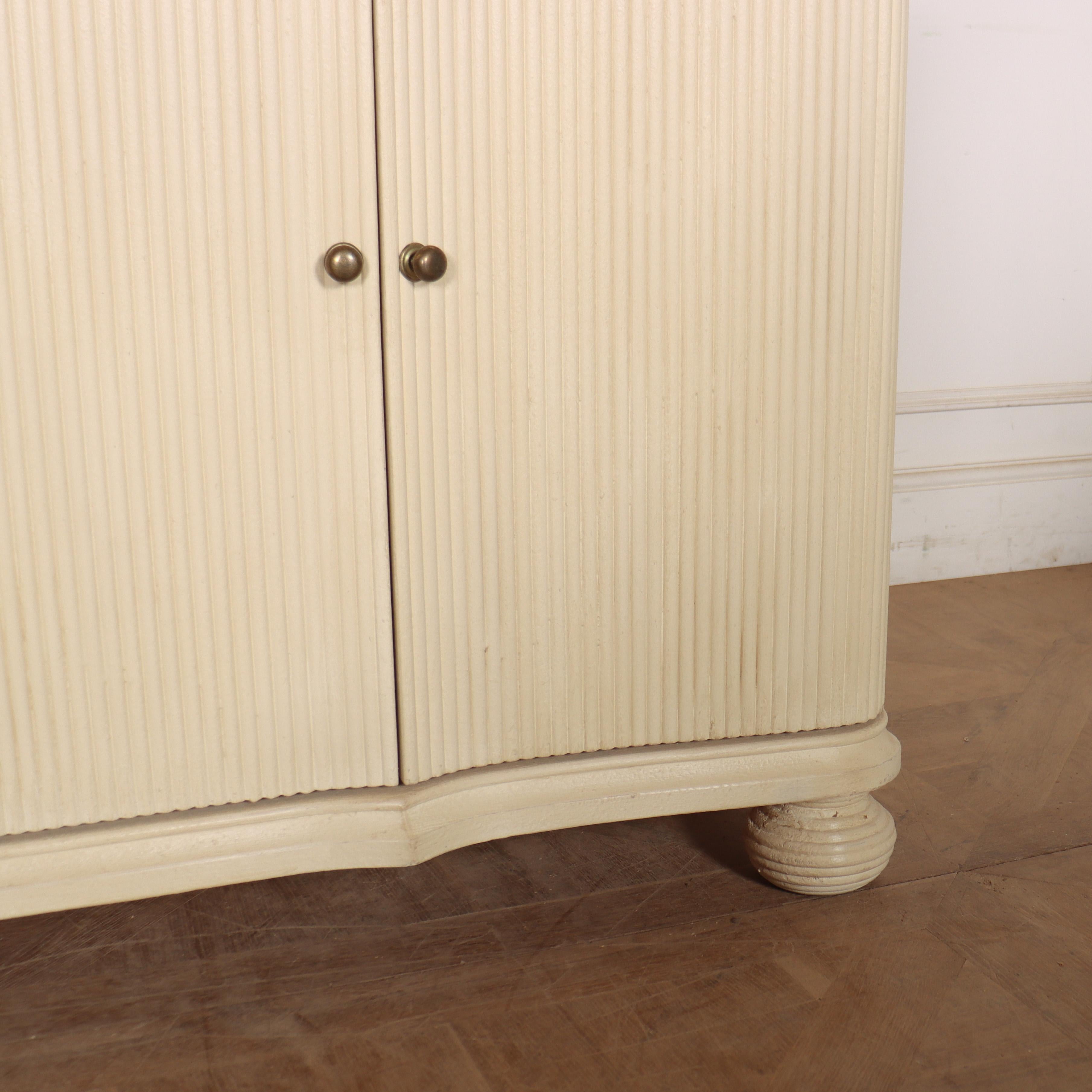 Bespoke Swedish Style Serpentine Front Sideboard For Sale 3