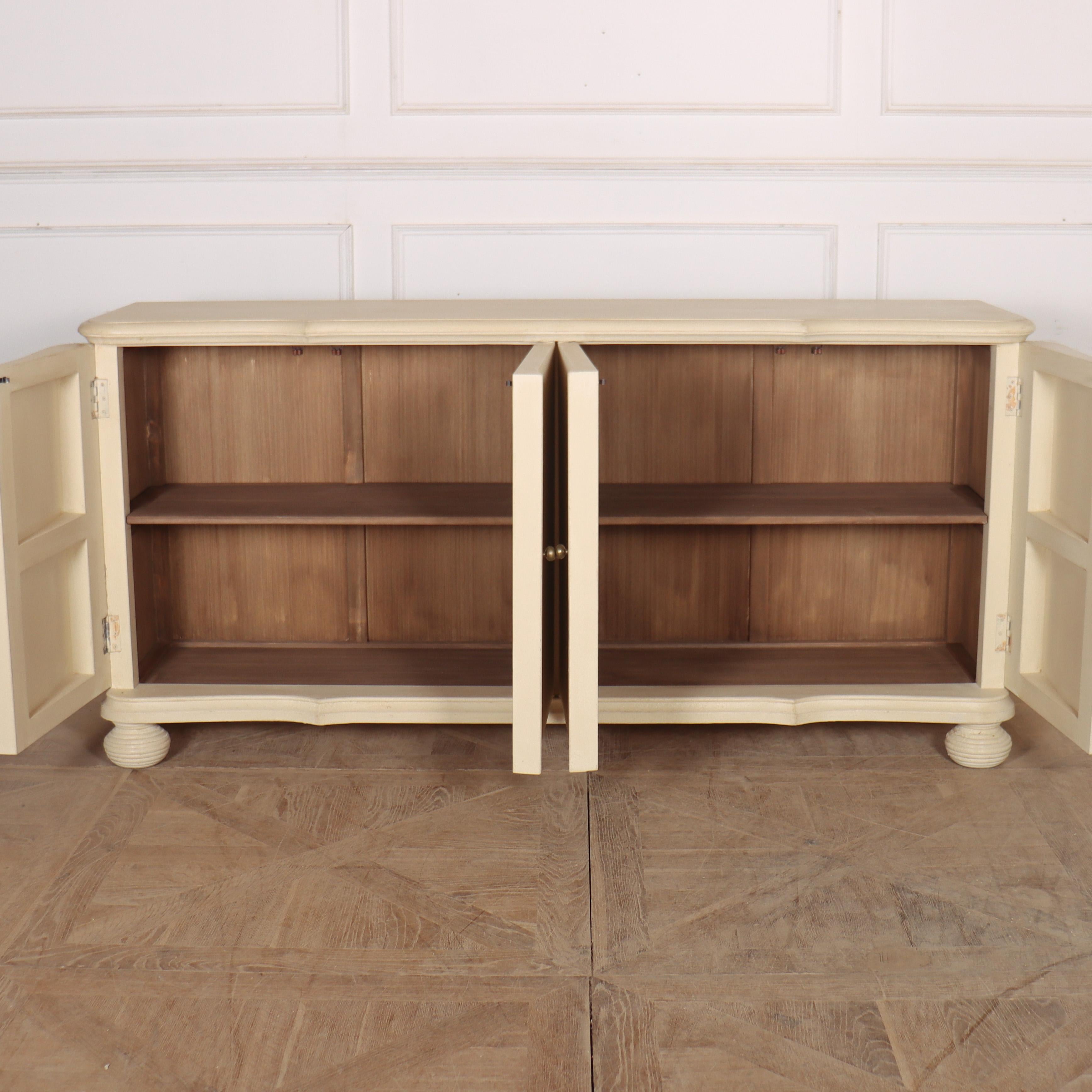 Bespoke Swedish Style Serpentine Front Sideboard For Sale 6