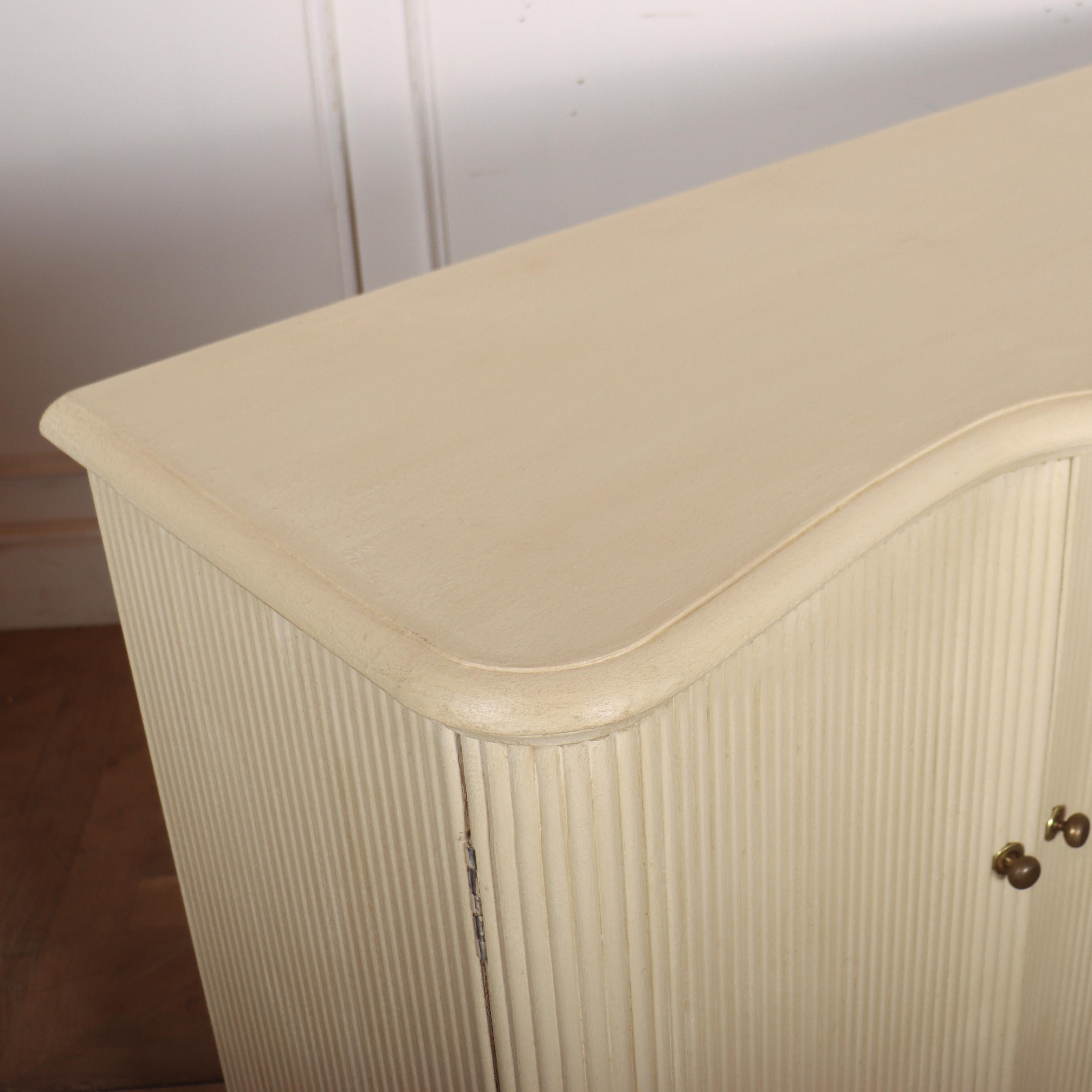 English Bespoke Swedish Style Serpentine Front Sideboard For Sale