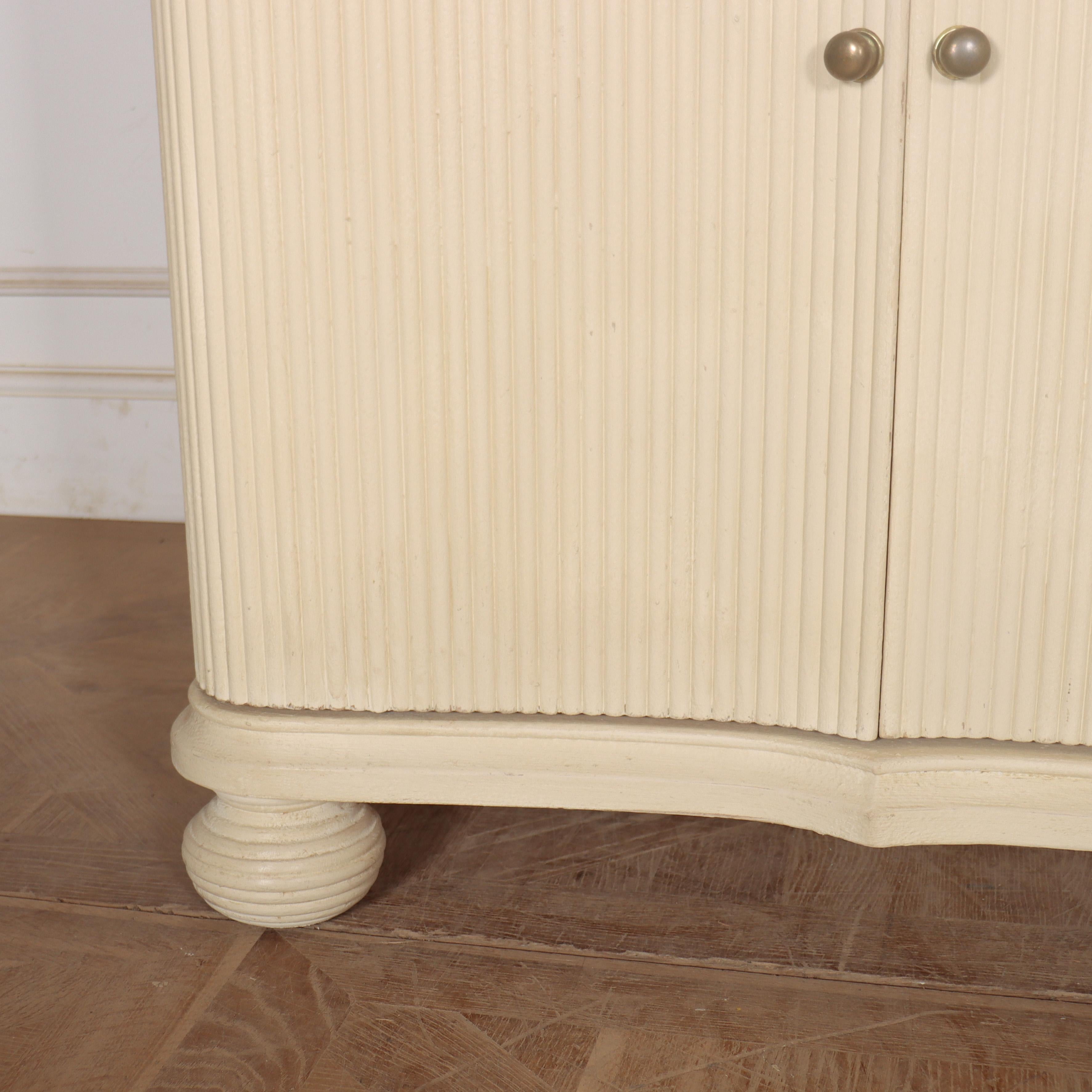 Bespoke Swedish Style Serpentine Front Sideboard For Sale 1