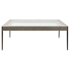 Bespoke Shagreen and Brass Coffee Table
