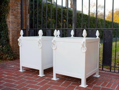 Bespoke Modern French Style Steel and Cast Iron Orangerie Planter Box, 22" x 22"
