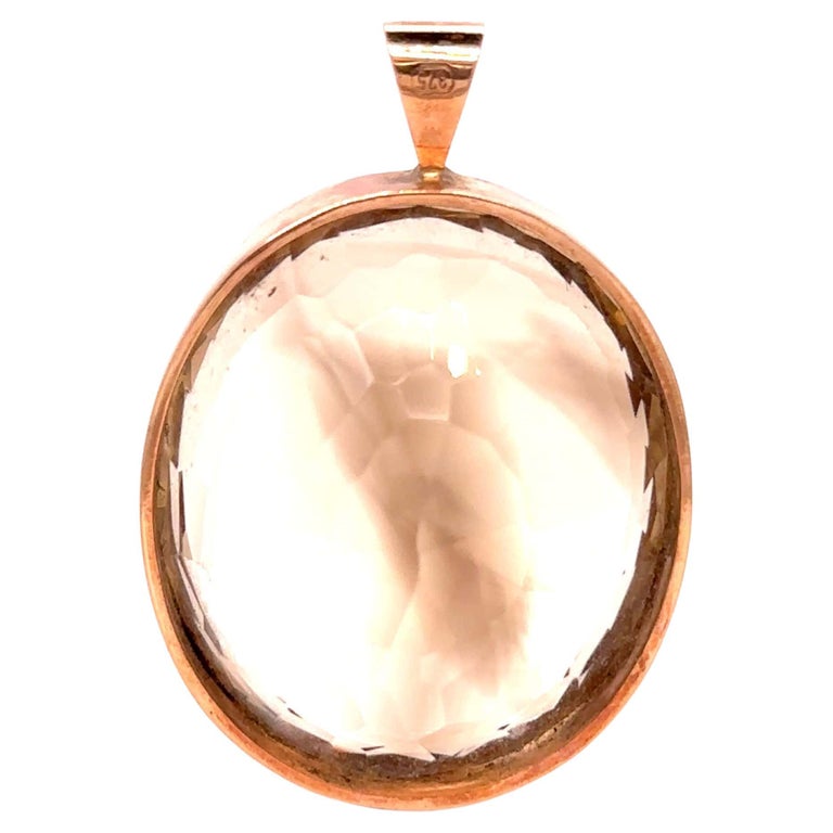 Bespoke Smokey Quartz Gemstone Pedant For Sale at 1stDibs