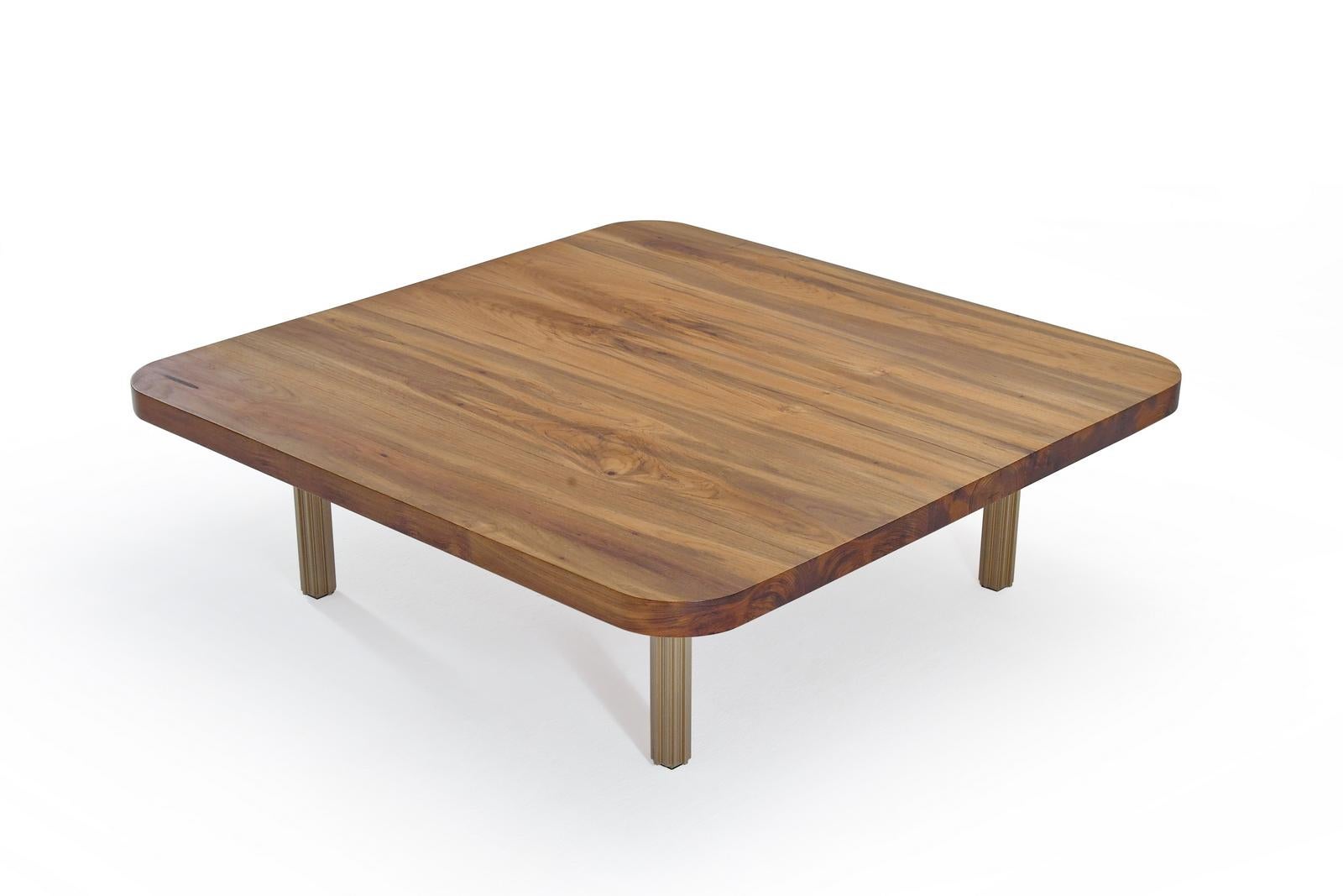 rounded corner coffee table