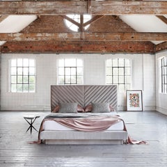 Bespoke Stella Headboard and Nº4 Bed Set, Eastern King Size, by Nicole Fuller