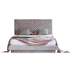Bespoke Stella Headboard and Nº4 Bed Set, Eastern King Size, by Nicole Fuller