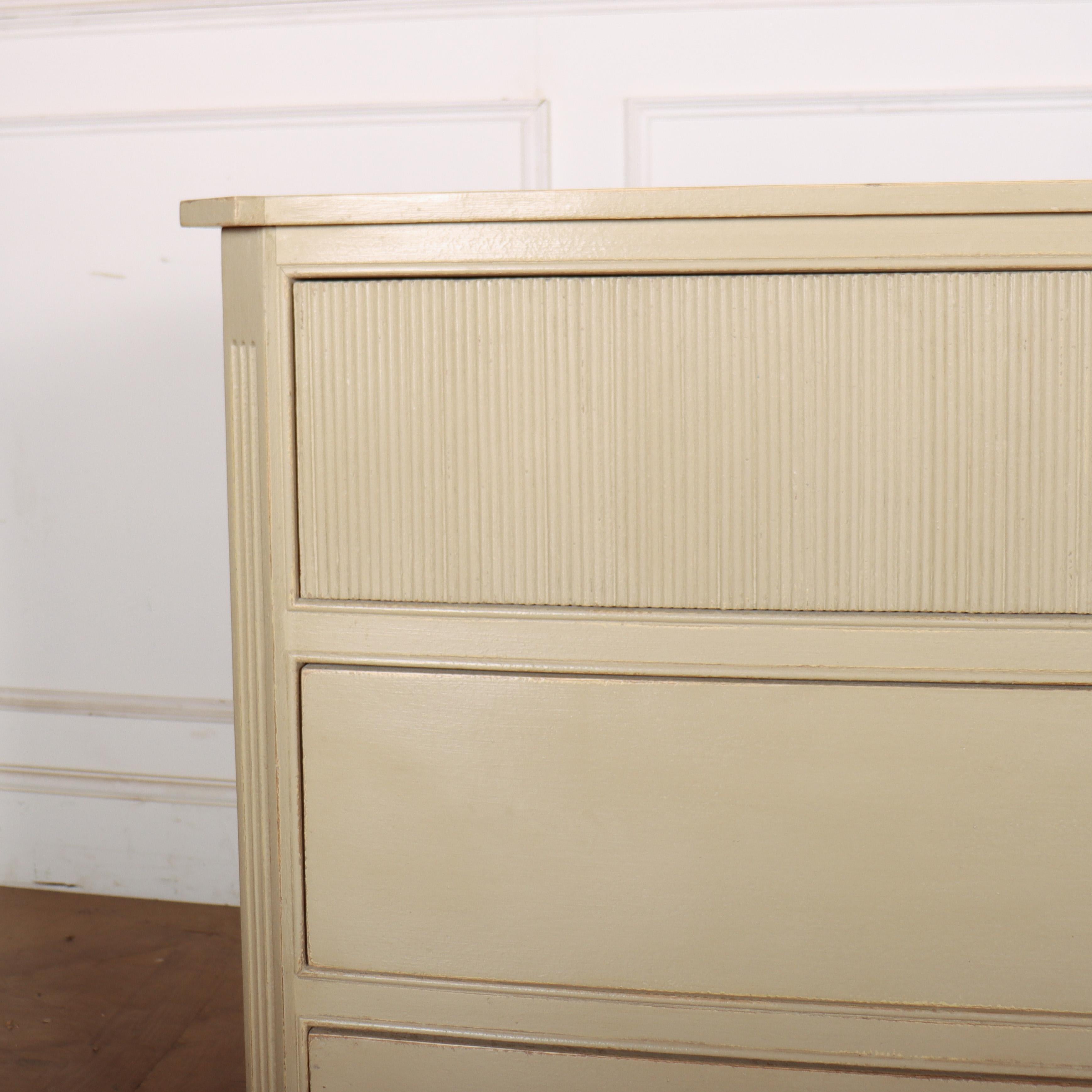 Painted Bespoke Swedish Style Commode For Sale