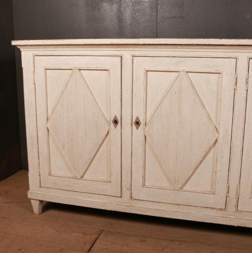 Custom built Swedish style enfilade. This can be made to your specific size and color.

Dimensions
83.5 inches (212 cms) wide
16.5 inches (42 cms) deep
36 inches (91 cms) high.

   